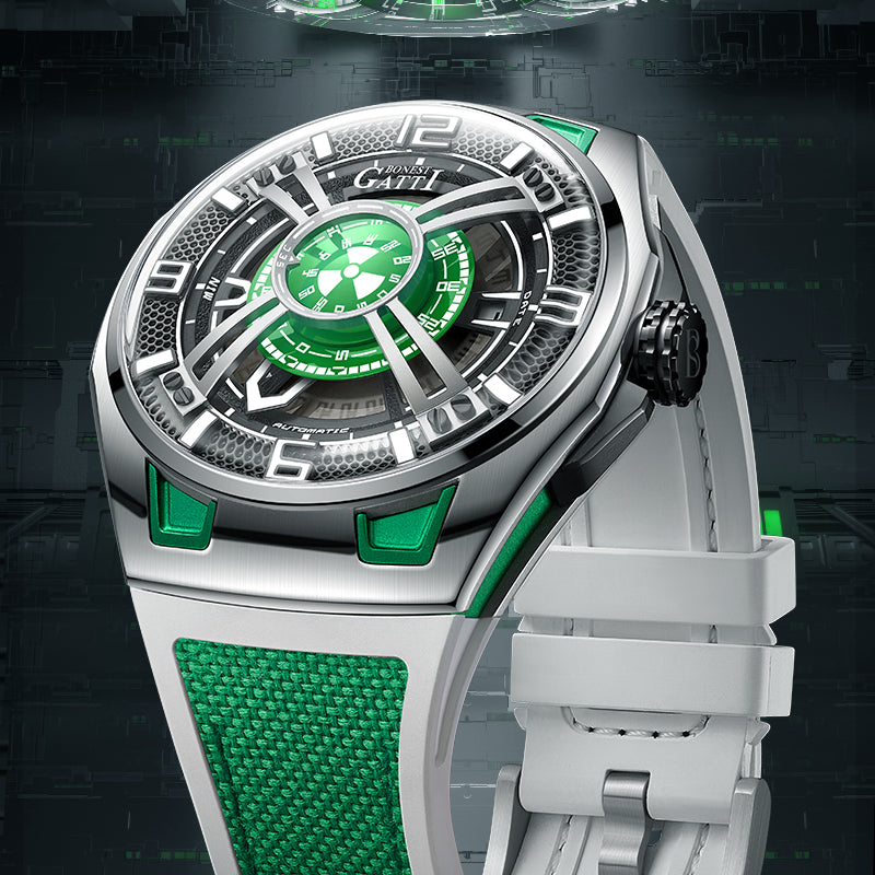 BONEST GATTI Automatic Movement Round Shaped Case 5ATM Waterproof Luminous BG5803