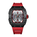 BONEST GATTI Mens Watch Sapphire Carbon Fiber 42H Automatic Citizen Movement Round Shaped Case BG9916