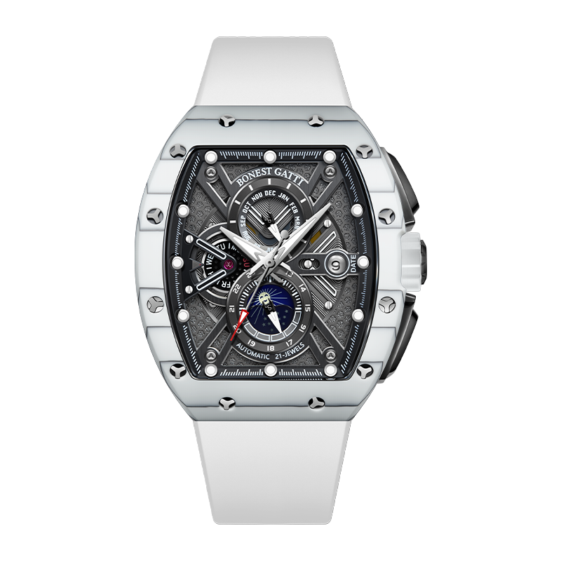BG9007 Automatic Carbon Fiber case sapphire crystal glass men’s watch with multi function