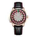 BONEST GATTI Gemstone European Roulette Game Watch Automatic Movement Handcrafted Zircon Setting Dial BG8004