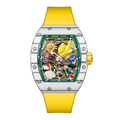 BONEST GATTI Carbon fiber + Aluminum alloy Case Barrel shaped Thumbs Up Series funny watch Skeleton Movement Crystal Sapphire Watch BG9001