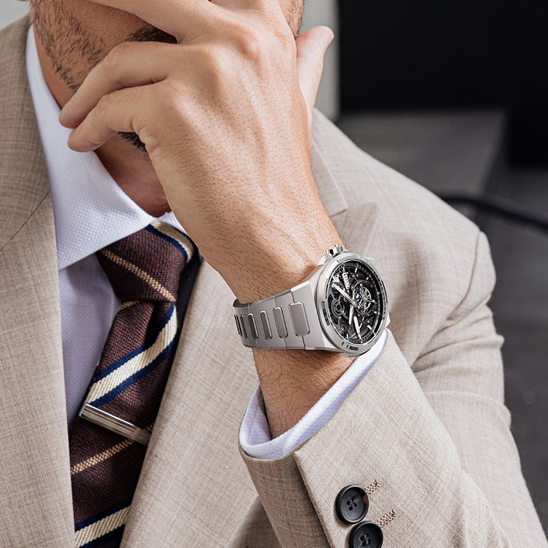 BONEST GATTI Automatic Tourbillon Watch Skeleton Self Wind 80H Power Reserve Sapphire Crystal Luminous Watch BG7004
