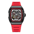BONEST GATTI CITIZEN Skeleton Automatic Mechanical Movement Sapphire Barrel shaped Case Luminous BG9901-A
