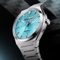 BONEST GATTI Automatic Men Watch Guilloché Pattern Date Display Self Wind Movement Sapphire Crystal Luminous Business Watch BG8012