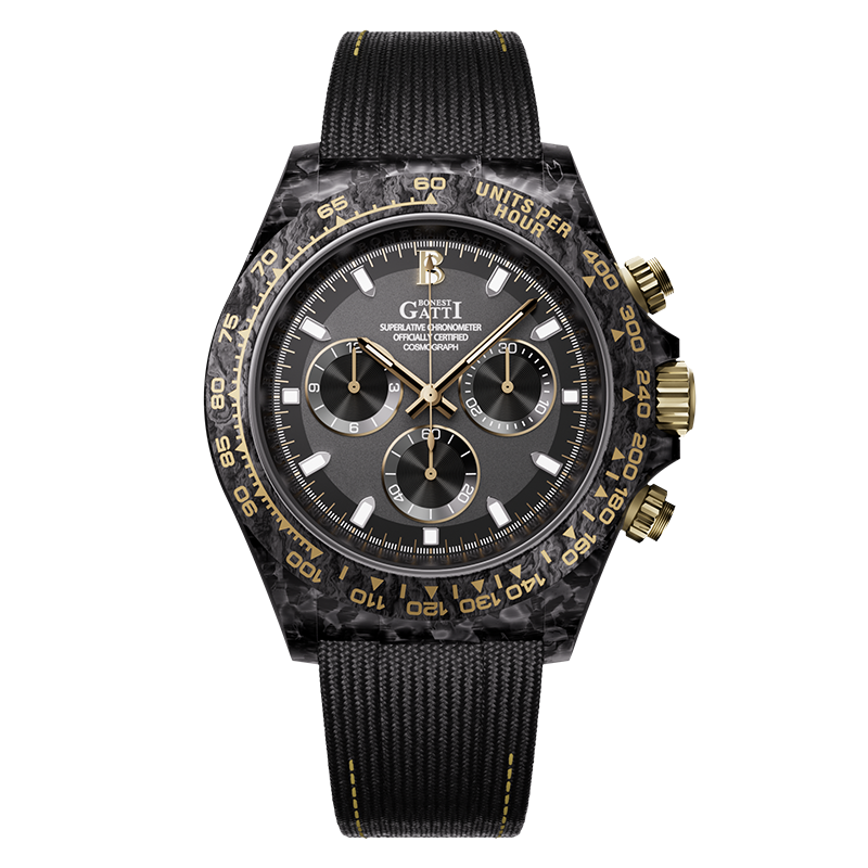 BONEST GATTI Carbon Fiber Automatic Chronograph Watch Self Wind Sapphire Crystal Luminous Waterproof Men Watch BG9010BONEST GATTI Carbon Fiber Automatic Chronograph Watch Self Wind Sapphire Crystal Luminous Waterproof Men Watch BG9010