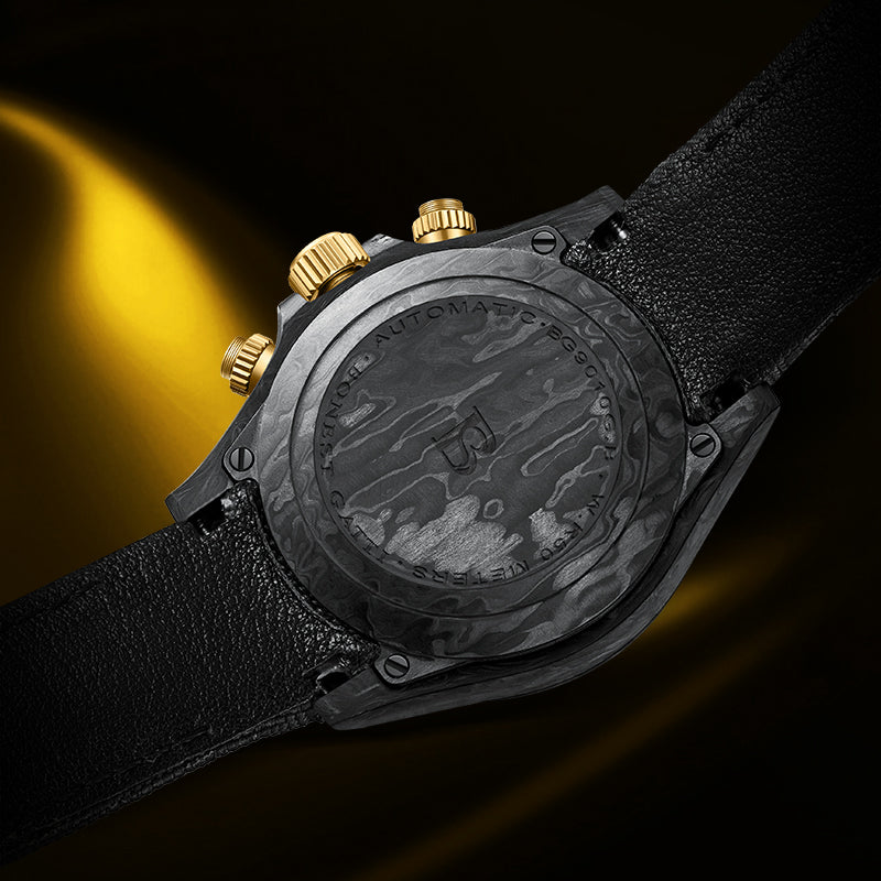 BONEST GATTI Carbon Fiber Automatic Chronograph Watch Self Wind Sapphire Crystal Luminous Waterproof Men Watch BG9010BONEST GATTI Carbon Fiber Automatic Chronograph Watch Self Wind Sapphire Crystal Luminous Waterproof Men Watch BG9010