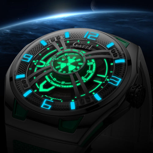 BONEST GATTI Automatic Movement Round Shaped Case 5ATM Waterproof Luminous BG5803