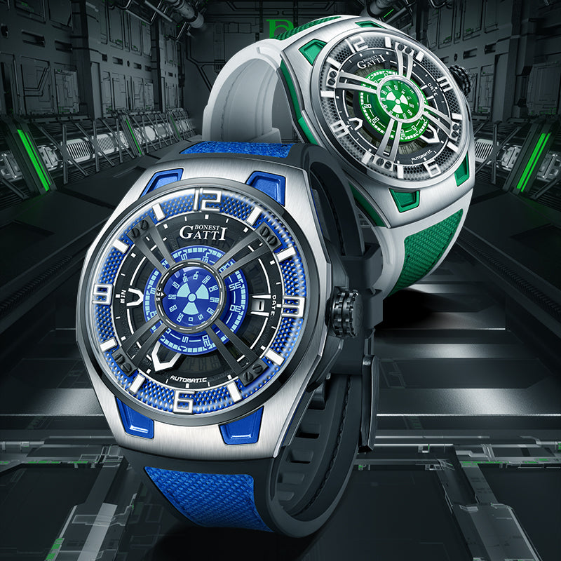 BONEST GATTI Automatic Movement Round Shaped Case 5ATM Waterproof Luminous BG5803
